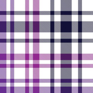 Mor ekose, kareli, tartan desenli moda tekstil ve grafikleri için uygun.