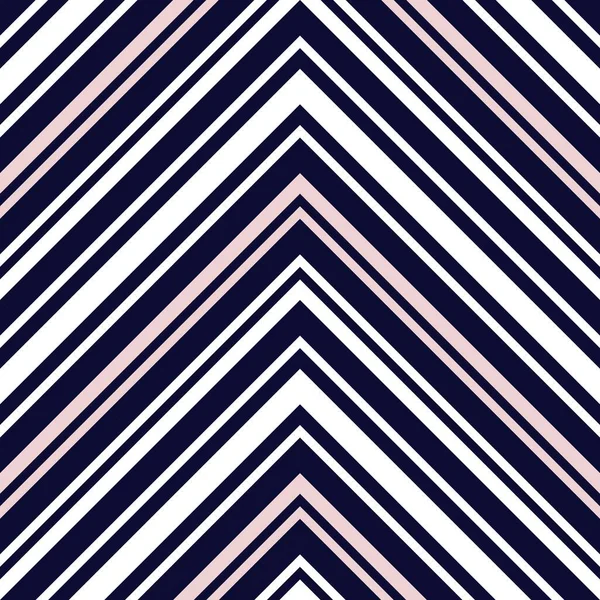 Chevron Rose Marine Diagonale Rayé Fond Motif Sans Couture Adapté — Image vectorielle
