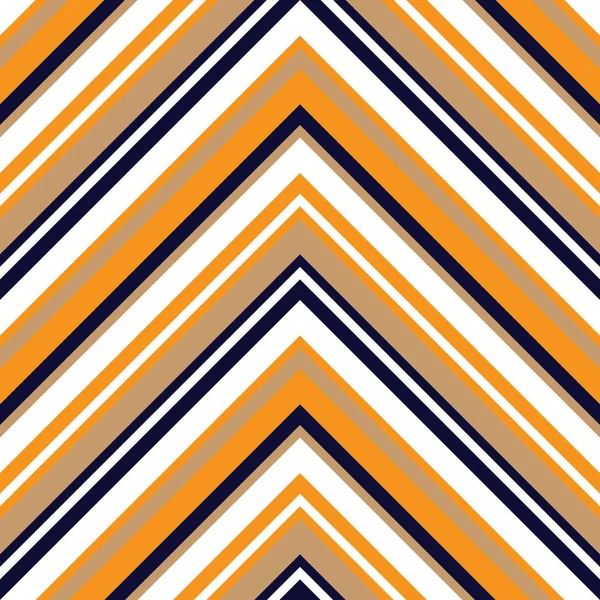 Orange Chevron Diagonale Strisce Senza Cuciture Modello Sfondo Adatto Tessuti — Vettoriale Stock