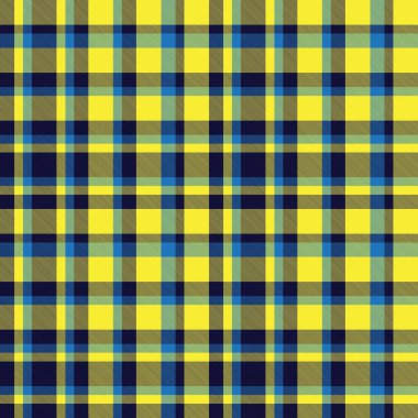 Sarı ekose, kareli, tartan desenli moda tekstil ve grafikleri için uygun.