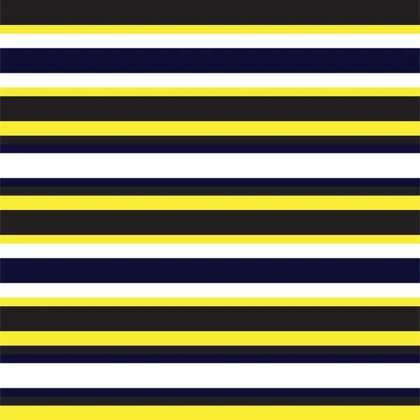 Yellow Horizontal Striped Seamless Pattern Background 그래픽 — 스톡 벡터