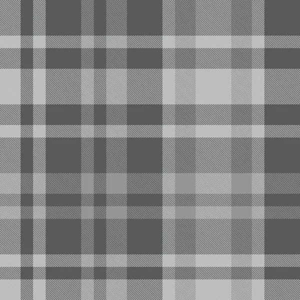 Plaid Gris Cuadros Tartán Patrón Sin Costura Adecuado Para Textiles — Archivo Imágenes Vectoriales