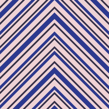 Moda tekstili ve grafikleri için uygun pembe ve lacivert köşegen çizgili desenli arkaplan.