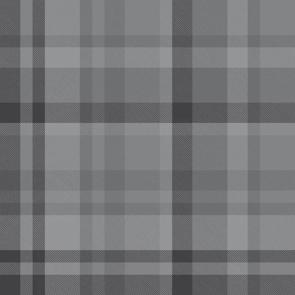 Plaid Gris Cuadros Tartán Patrón Sin Costura Adecuado Para Textiles — Vector de stock