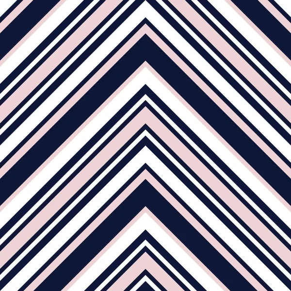 Fondo Patrón Sin Costuras Rayas Diagonales Chevron Rosa Azul Marino — Vector de stock