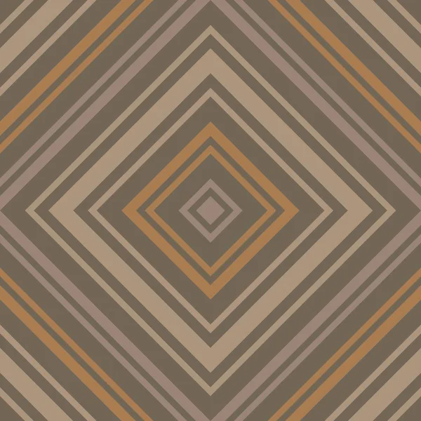 Bruin Taupe Argyle Diagonaal Gestreepte Naadloze Patroon Achtergrond Geschikt Voor — Stockvector