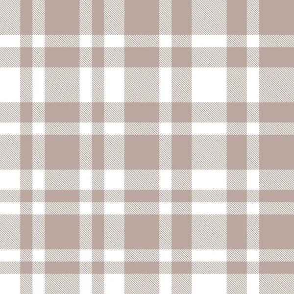 Hnědá Taupe Plaid Tartan Bezešvý Vzor Vhodný Pro Módní Textil — Stockový vektor