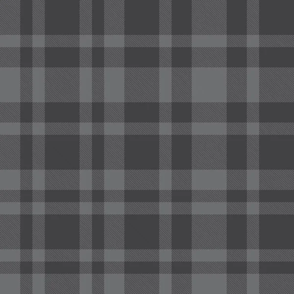 Plaid Gris Cuadros Tartán Patrón Sin Costura Adecuado Para Textiles — Vector de stock