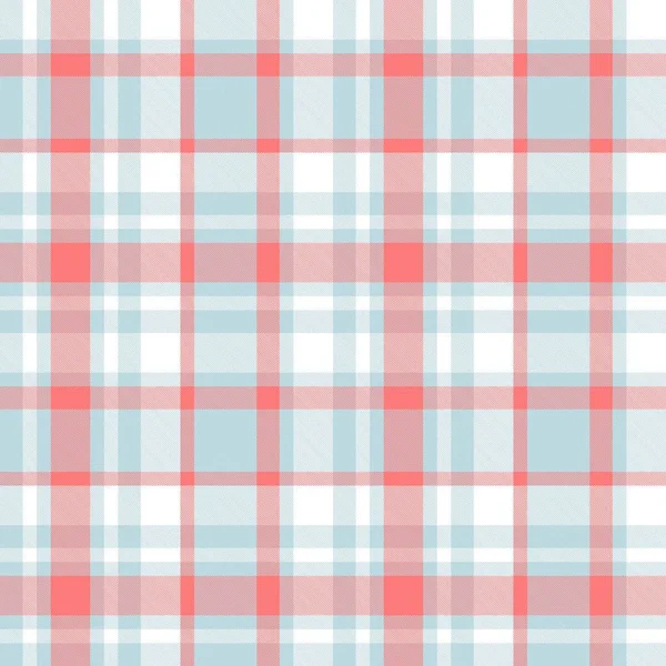 Sky Blue Plaid Checkered Tartan Seamless Pattern Suitable Fashion Textiles — Stock Vector