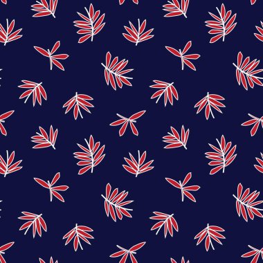 Kırmızı Donanma Tropik Yaprak botanik desensiz arka plan moda baskıları, grafikler, arka planlar ve el sanatları için uygun