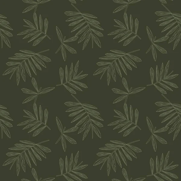 Green Tropical Leaf Botanischer Nahtloser Musterhintergrund Für Modedrucke Grafiken Hintergründe — Stockvektor