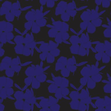 Mavi bitkisel bitki örtüsü desensiz arka plan moda baskıları, grafikler, arka planlar ve el sanatları için uygun