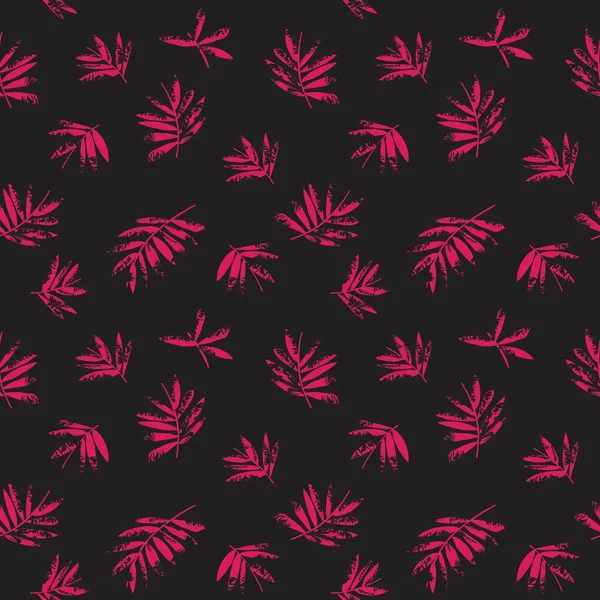Purple Tropical Leaf Botanische Naadloze Patroon Achtergrond Geschikt Voor Mode — Stockvector