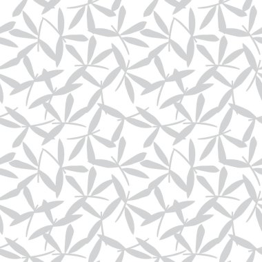 Beyaz bitkisel bitki desensiz arka plan moda baskıları, grafikler, arka planlar ve el sanatları için uygun