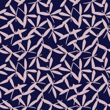 Moda baskıları, grafikler, arka planlar ve el sanatları için uygun Pembe Donanma Çiçeksiz desenli