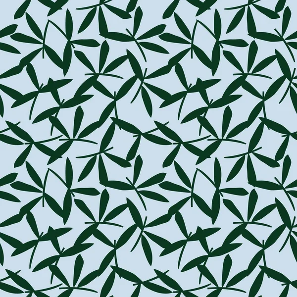 Fondo Sin Costuras Botánico Floral Celeste Adecuado Para Estampados Moda — Vector de stock