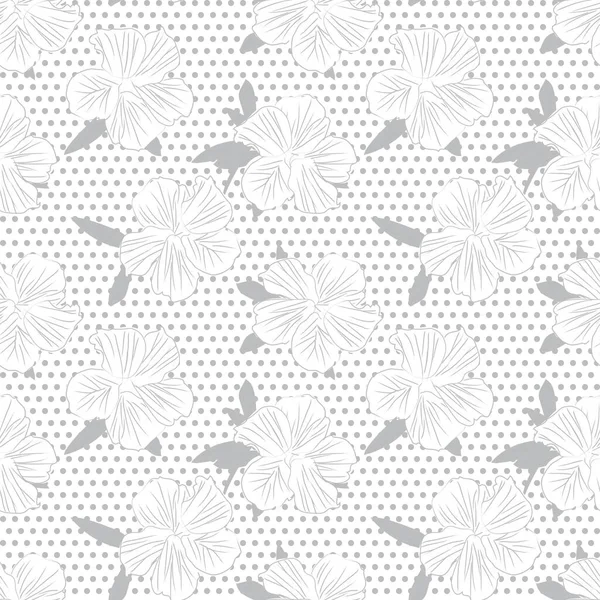 Bílé Květinové Botanické Bezešvé Vzor Pozadí Vhodné Pro Módní Potisky — Stockový vektor