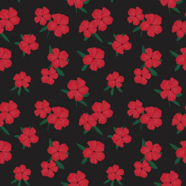 Fondo Patrón Sin Costuras Botánico Floral Navidad Adecuado Para Estampados — Vector de stock