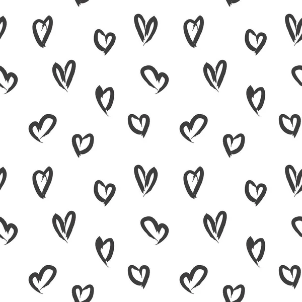 Blanc Forme Coeur Valentin Fond Motif Sans Couture Pour Les — Image vectorielle