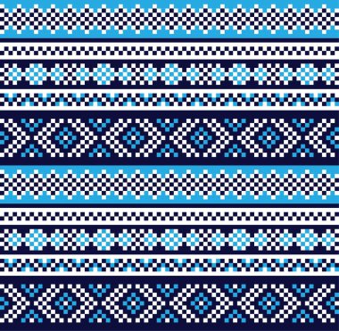 Moda tekstil, örgü ve grafikleri için mavi Noel panayır desenli arka plan