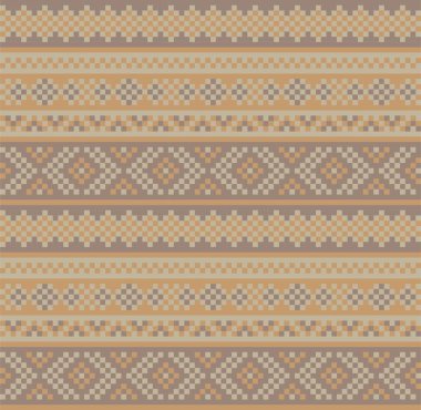 Moda tekstil, örgü ve grafikler için kahverengi Noel panayırı desenli arka plan