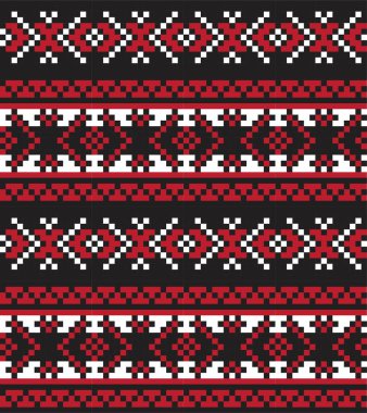 Moda tekstil, örgü ve grafikleri için kırmızı Noel panayırı desenli arka plan