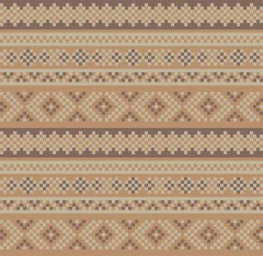 Moda tekstil, örgü ve grafikler için kahverengi Noel panayırı desenli arka plan