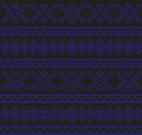 Blauw Kerst Kermis Eiland Patroon Achtergrond Voor Mode Textiel Breigoed — Stockvector