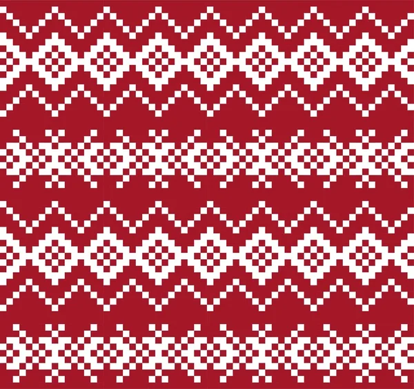 Fondo Patrón Isla Feria Navidad Roja Para Textiles Moda Prendas — Vector de stock
