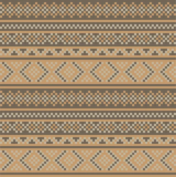 Коричневый Фон Рождественской Ярмарки Текстиля Трикотажа Графики — стоковый вектор