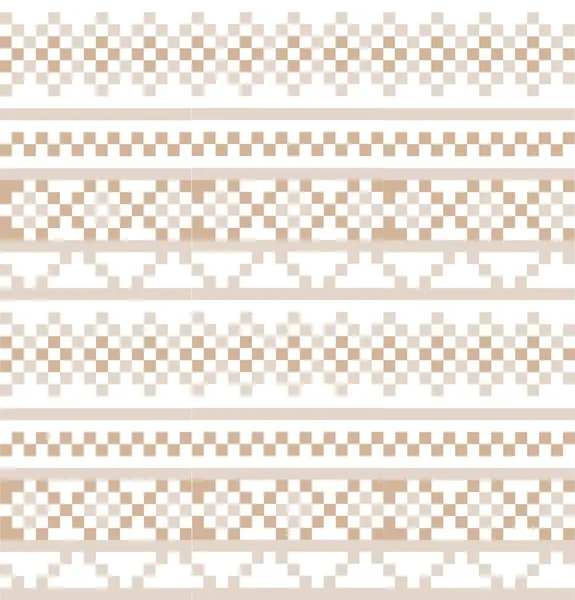 Brown Christmas Fair Isle Background Fashion Textiles Knitwear Graphics — стоковий вектор