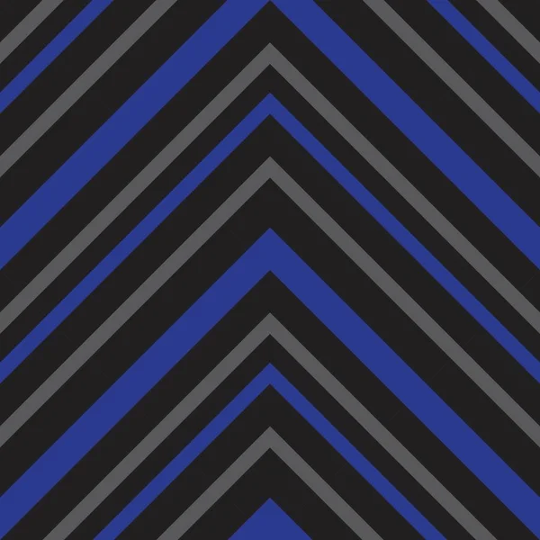 Blue Chevron Diagonal Striped Seamless Pattern Background Suitable Fashion Textiles — Stock Vector