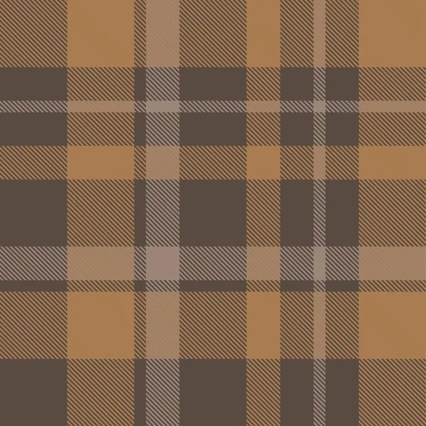 Bruine Taupe Plaid Tartan Naadloos Patroon Geschikt Voor Mode Textiel — Stockvector