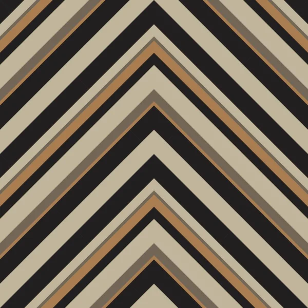 Taupe Marron Chevron Diagonale Rayé Fond Motif Sans Couture Adapté — Image vectorielle