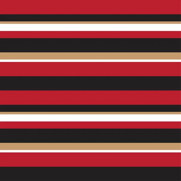 Red Horizontal Striped Seamless Pattern Background 그래픽 — 스톡 벡터