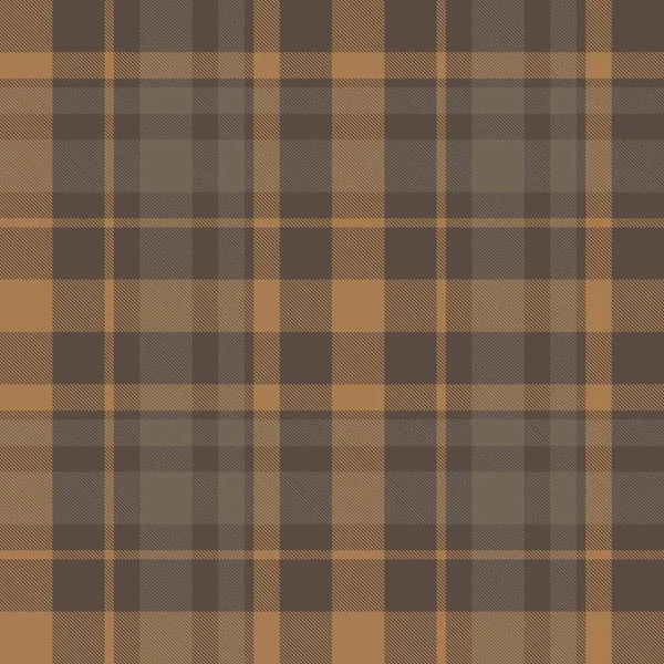 Taupe Marrón Plaid Patrón Sin Costuras Tartán Adecuado Para Textiles — Archivo Imágenes Vectoriales