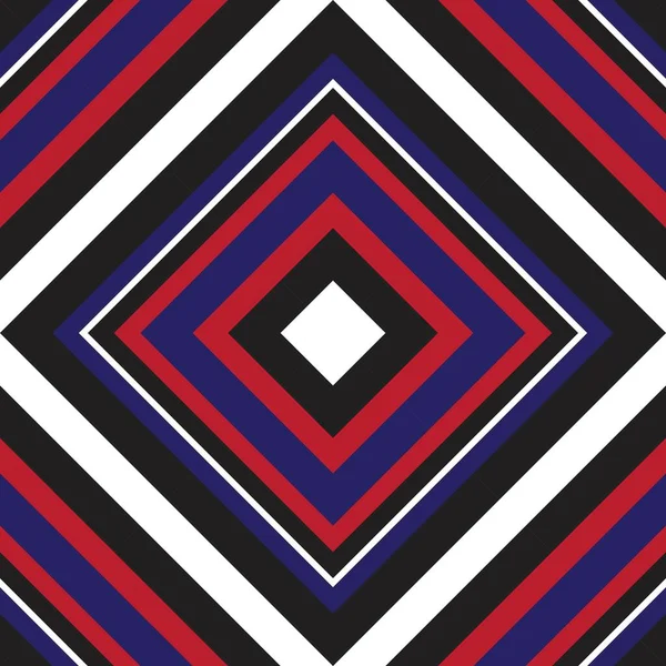 赤と青のアーガイルの斜めの縞模様のシームレスなパターンの背景に適したファッション繊維 グラフィック — ストックベクタ