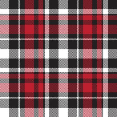 Moda tekstil ve grafikleri için uygun kırmızı ekose, kareli, tartan desenli