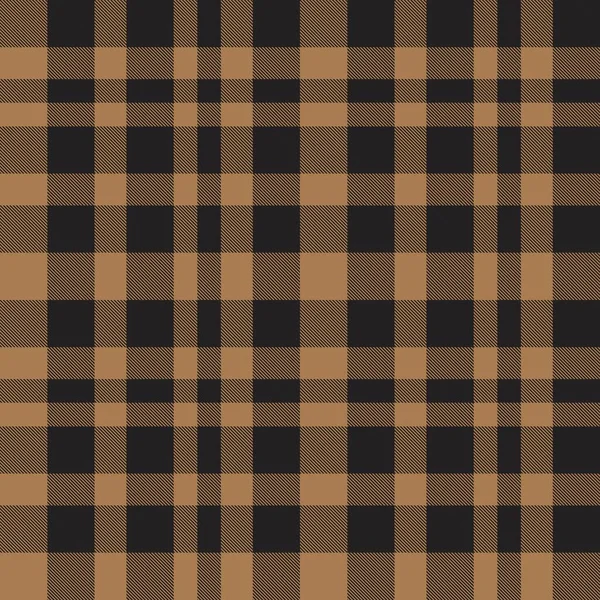 Bruine Taupe Plaid Tartan Naadloos Patroon Geschikt Voor Mode Textiel — Stockvector