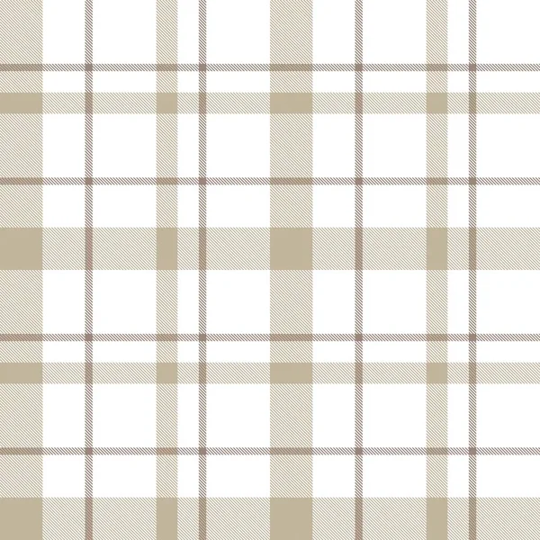 Hnědá Taupe Plaid Tartan Bezešvý Vzor Vhodný Pro Módní Textil — Stockový vektor