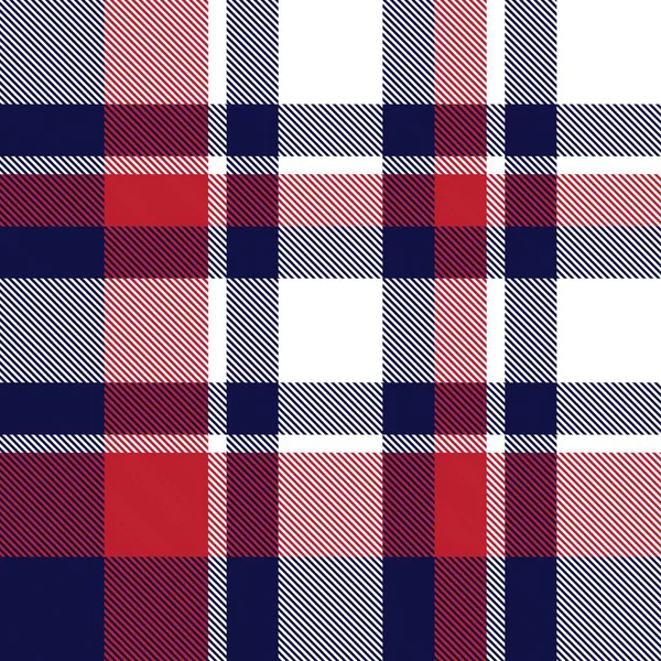 Plaid Rouge Carreaux Motif Tartan Sans Couture Adapté Aux Textiles — Image vectorielle