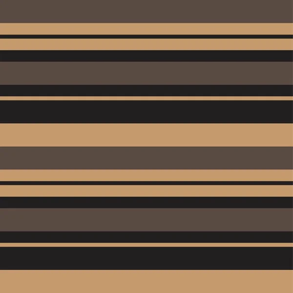 Brown Taupe Horizontal Stripped Seamless Pattern Background 그래픽 — 스톡 벡터