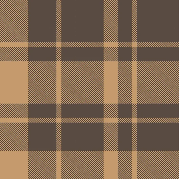 Bruine Taupe Plaid Tartan Naadloos Patroon Geschikt Voor Mode Textiel — Stockvector