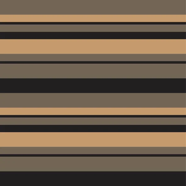 Brown Taupe Horizontal Stripped Seamless Pattern Background 그래픽 — 스톡 벡터