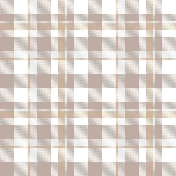 Hnědá Taupe Plaid Tartan Bezešvý Vzor Vhodný Pro Módní Textil — Stockový vektor