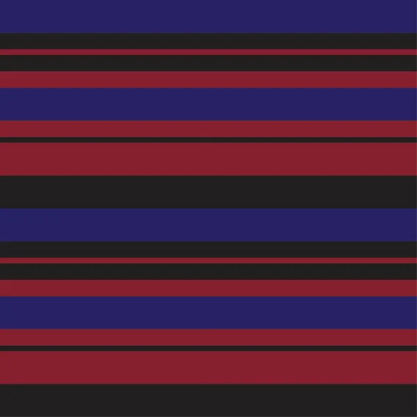 Червоний Синій Горизонтальний Смугастий Безшовний Візерунок Фон Підходить Модного Текстилю — стоковий вектор