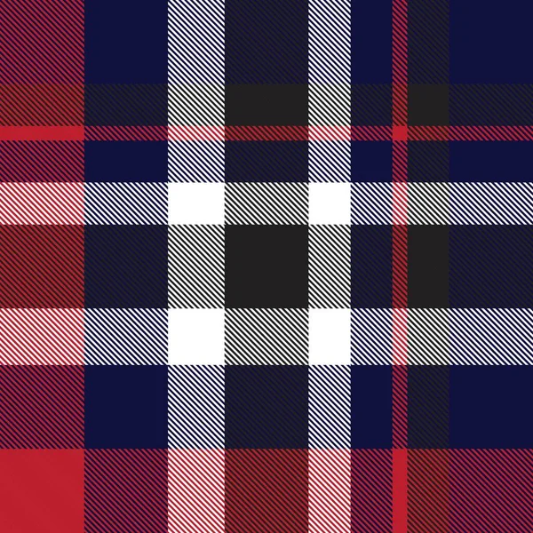 Plaid Rouge Marine Carreaux Motif Tartan Sans Couture Adapté Aux — Image vectorielle