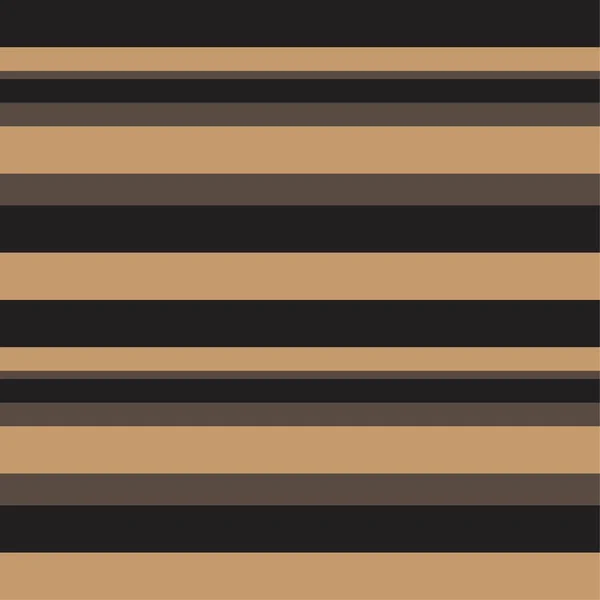 Brown Taupe Horizontal Stripped Seamless Pattern Background 그래픽 — 스톡 벡터