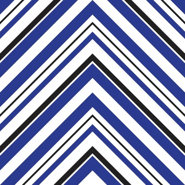 Blu Chevron Diagonale Strisce Senza Cuciture Modello Sfondo Adatto Tessuti — Vettoriale Stock