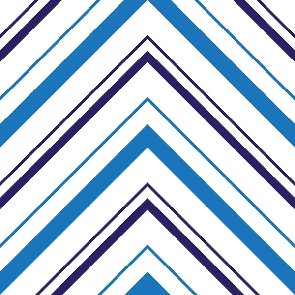 Blue Chevron Diagonal Striped Seamless Pattern Background Suitable Fashion Textiles — Stock Vector